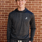 Logo FlowKnit Hoodie Mens in Charcoal