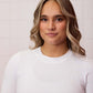 Logo Long Sleeve Zen Top in White