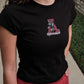 Vintage Logo Cloud Knit Baby Tee in Black