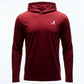Logo Flex Form Hoodie Mens in Crimson