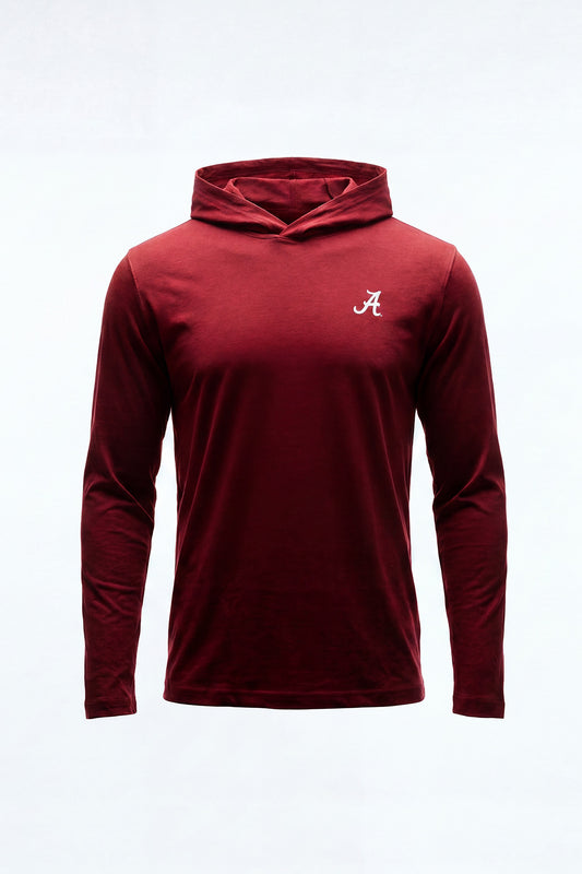 Logo Flex Form Hoodie Mens in Crimson