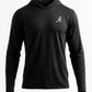 Logo Flex Form Hoodie Mens in Black