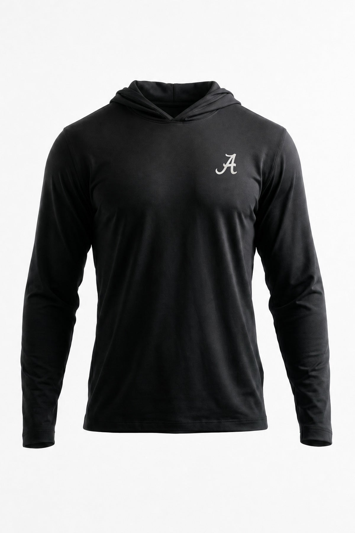 Logo Flex Form Hoodie Mens in Black