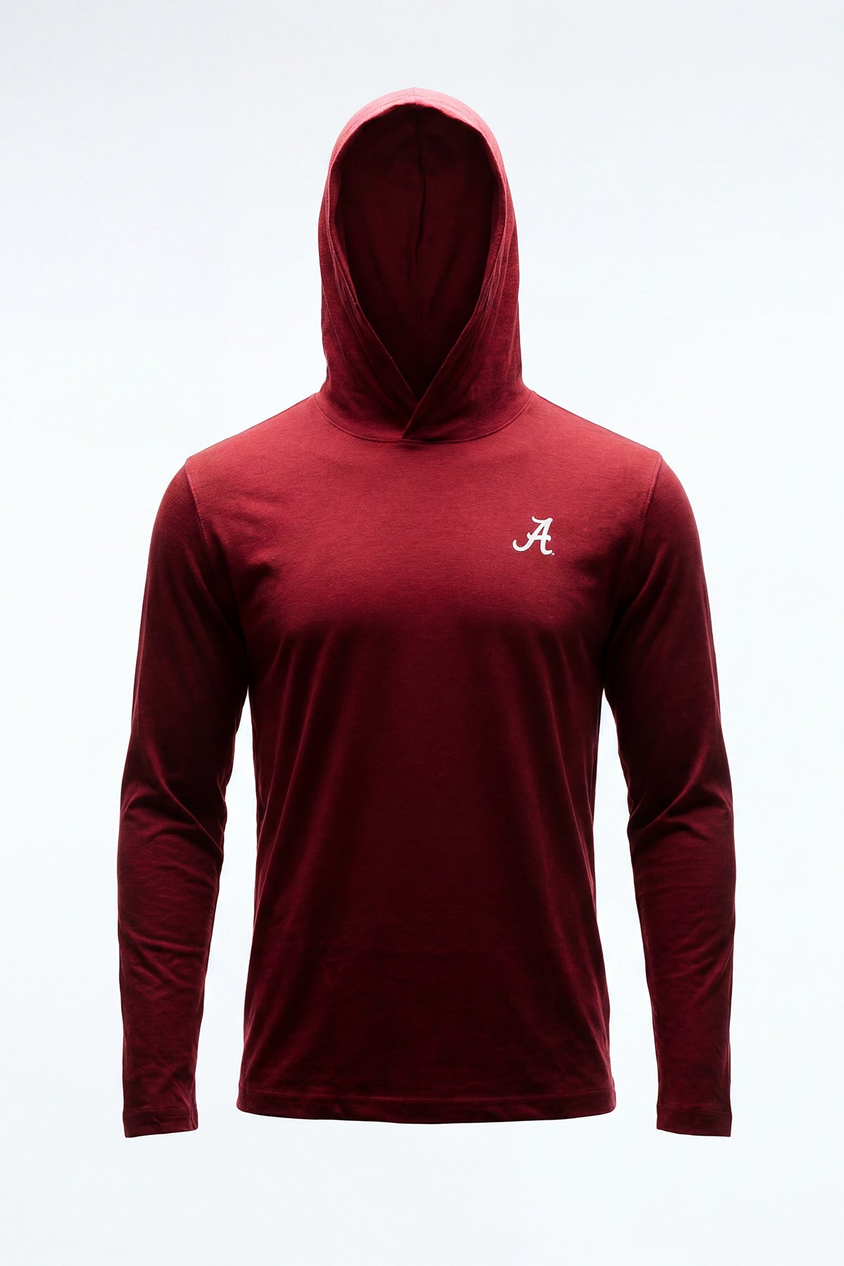 Logo Flex Form Hoodie Mens in Crimson