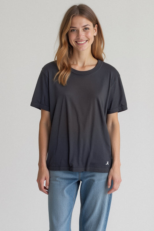 Mini Logo Butter Soft Classic Boxy Tee in Black
