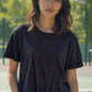 Mini Logo Butter Soft Classic Boxy Tee in Black