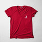 Logo Butter Soft V-Neck in Crimson