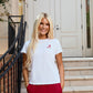 Logo Butter Soft Crew in White