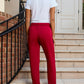 Logo Softest Fleece Jogger in Crimson