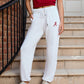 Jogging en molleton le plus doux avec logo blanc