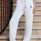 Jogging en molleton le plus doux avec logo blanc