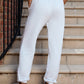 Jogging en molleton le plus doux avec logo blanc
