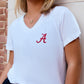 Logo Butter Soft V-Neck in White