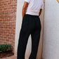 Logo Softest Fleece Straight Leg Sweatpant in Black