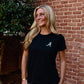 Logo Butter Soft Crew in Black