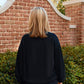 Mini Bama Softest Fleece Crewneck in Black