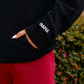 Mini Bama Softest Fleece Hoodie in Black