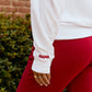Mini Bama Softest Fleece Hoodie in White