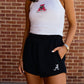 Vintage Logo Cloud Knit Spaghetti Tank in White
