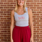 BAMA 2x1 Luxe Rib Tank in Heather Grey