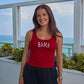 BAMA 2x1 Luxe Rib Tank in Crimson